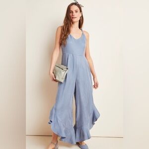 Anthropologie blue jumpsuit, NWT